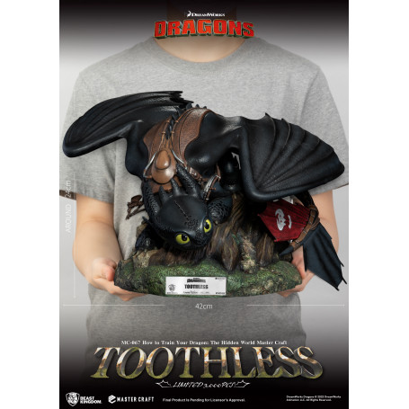 Beast Kingdom - How to Train your Dragon: The Hidden World Master Craft Toothless - Toothless Dragons 3: The Hidden World.