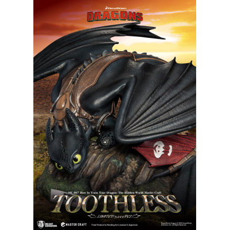 Beast Kingdom - How to Train your Dragon: The Hidden World Master Craft Toothless - Toothless Dragons 3: The Hidden World.