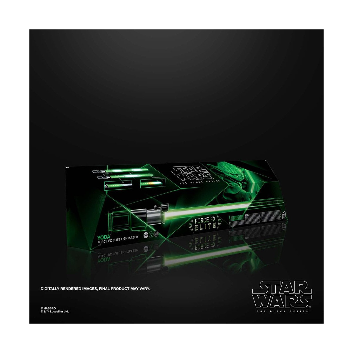 Hasbro - Yoda Force Fx Lightsaber - Black Serie Replica Elite