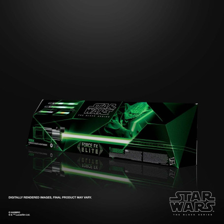 Hasbro - Yoda Force Fx Lightsaber - Black Serie Replica Elite