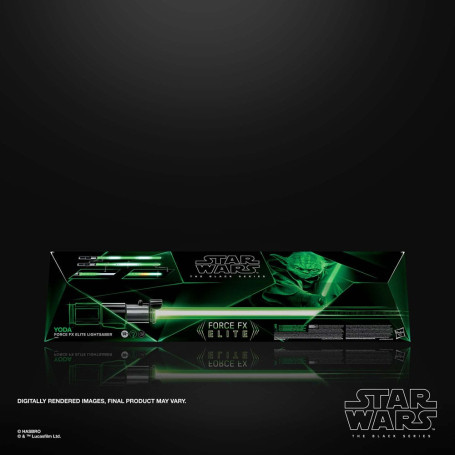 Hasbro - Yoda Force Fx Lightsaber - Black Serie Replica Elite