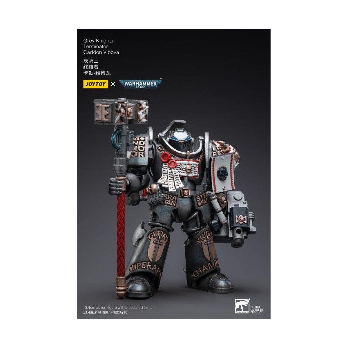 JoyToy Space marines - Terminators Grey Knights - Caddon Vibova 1/18 - Warhammer 40K