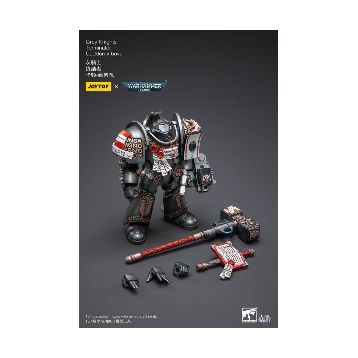 JoyToy Space marines - Terminators Grey Knights - Caddon Vibova 1/18 - Warhammer 40K