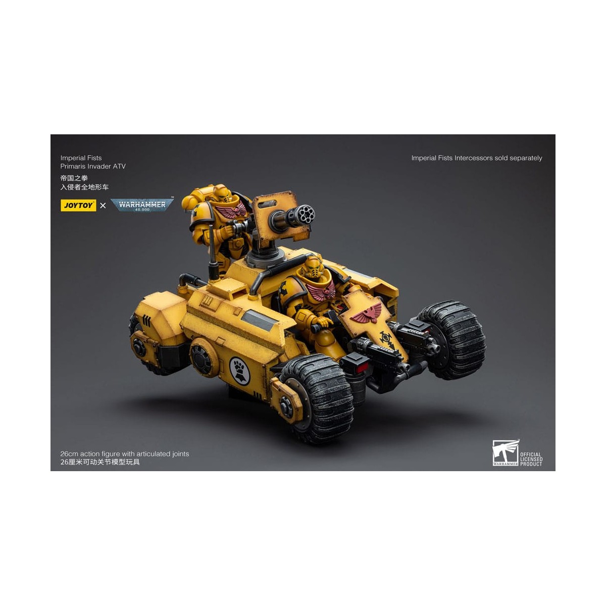 JoyToy Space Marines - Imperial Fists Primaris Invader ATV 1/18 - Warhammer 40K