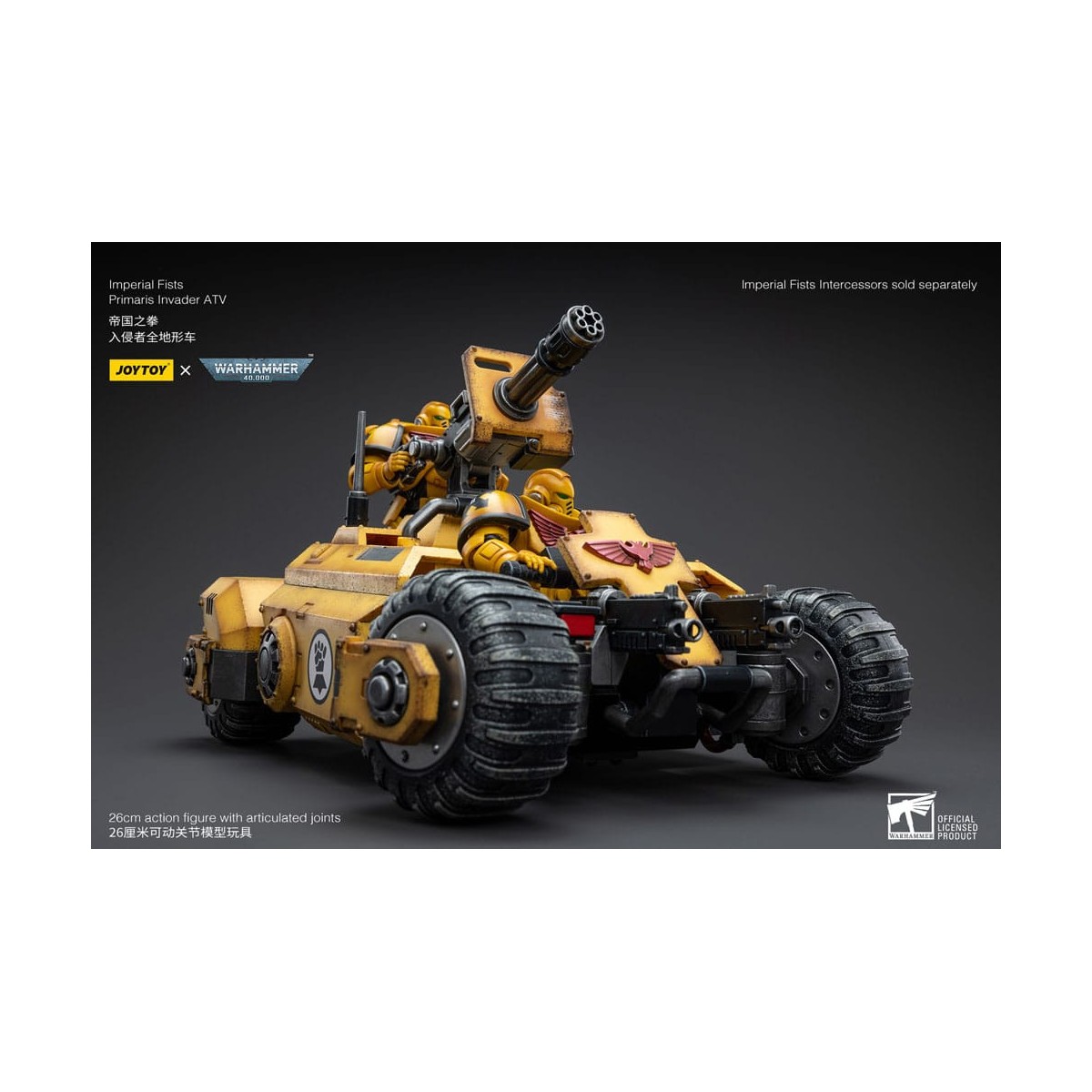 JoyToy Space Marines - Imperial Fists Primaris Invader ATV 1/18 - Warhammer 40K