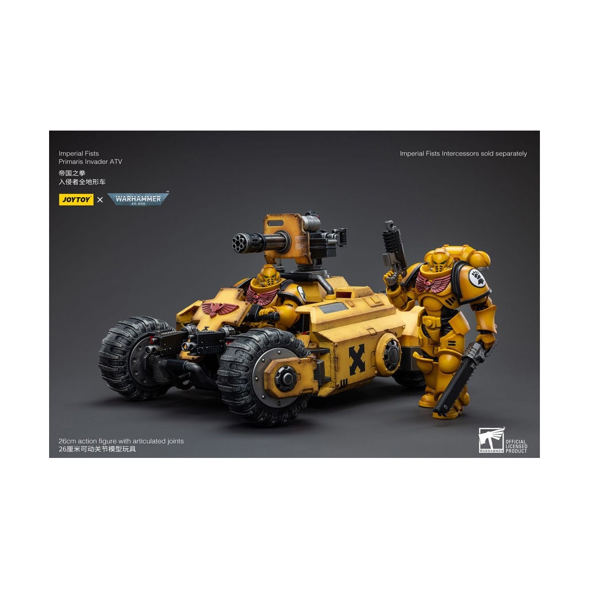 JoyToy Space Marines - Imperial Fists Primaris Invader ATV 1/18 - Warhammer 40K