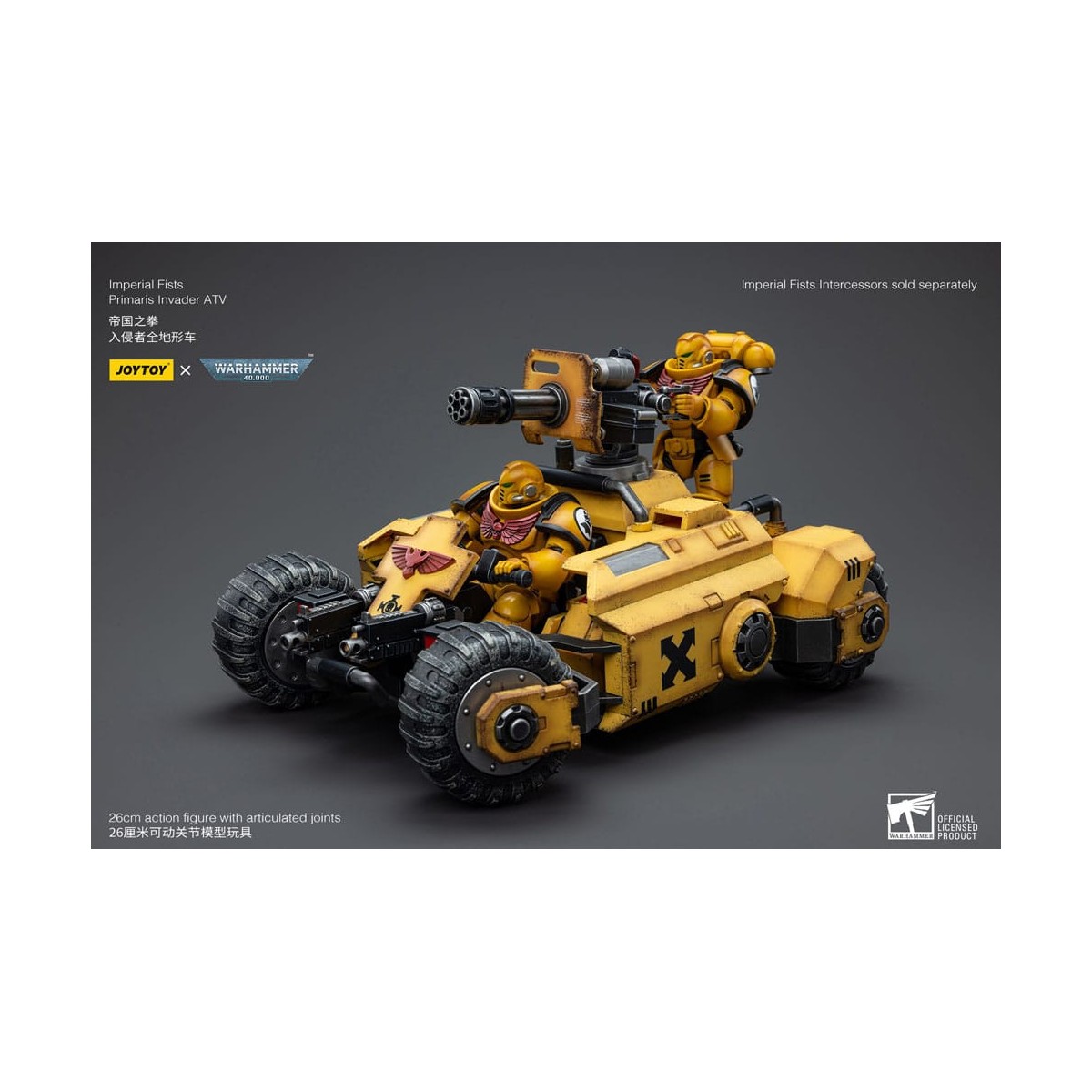 JoyToy Space Marines - Imperial Fists Primaris Invader ATV 1/18 - Warhammer 40K
