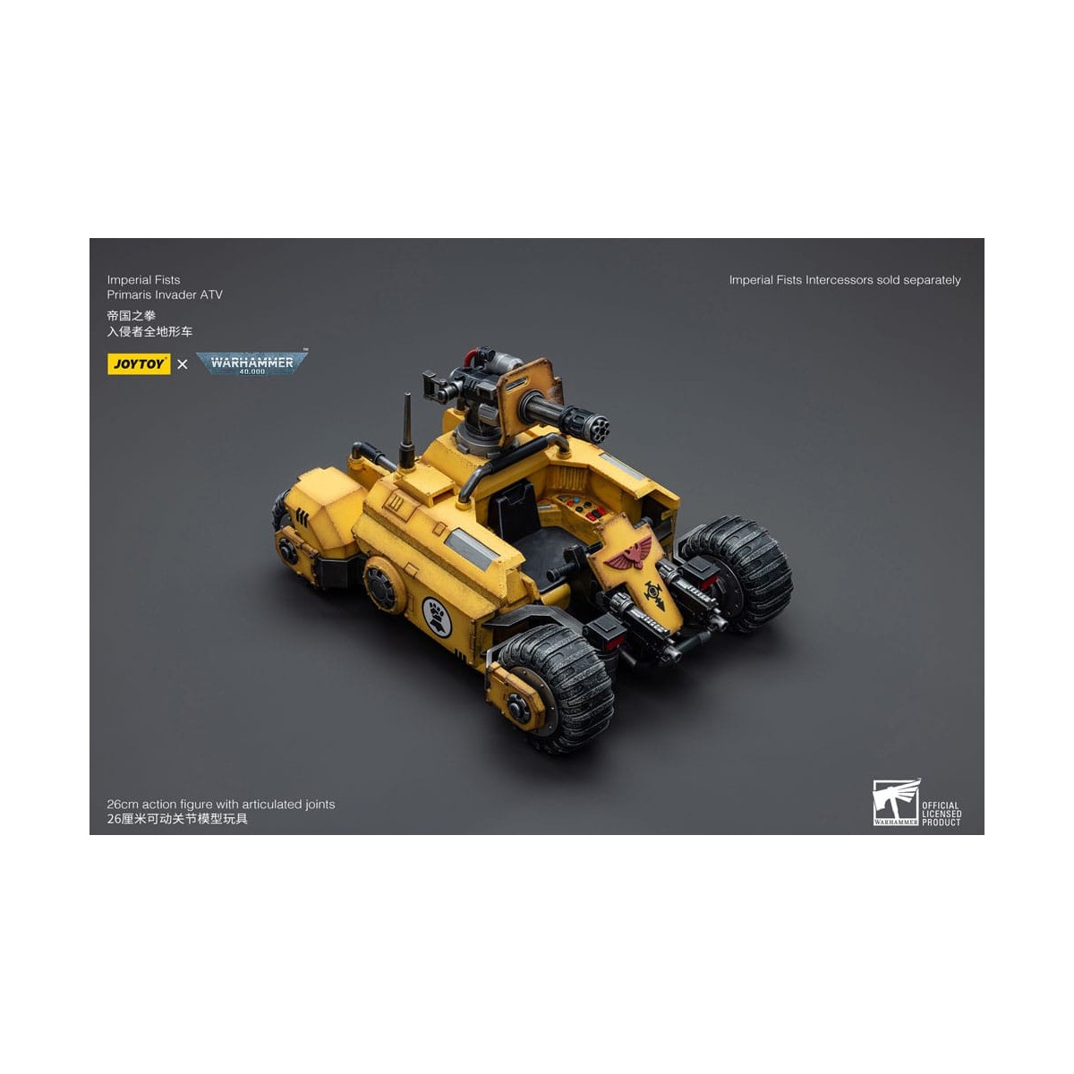 JoyToy Space Marines - Imperial Fists Primaris Invader ATV 1/18 - Warhammer 40K