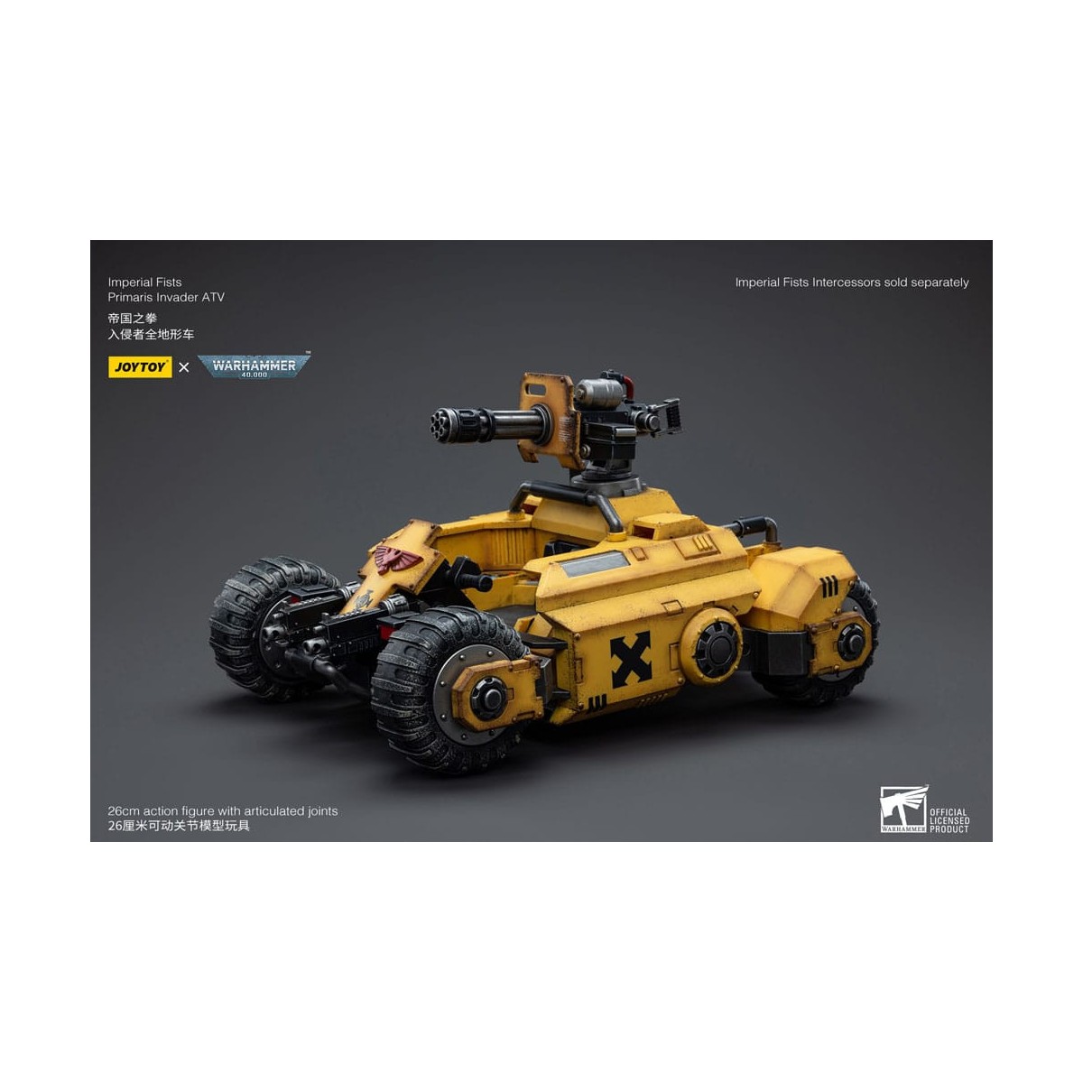 JoyToy Space Marines - Imperial Fists Primaris Invader ATV 1/18 - Warhammer 40K