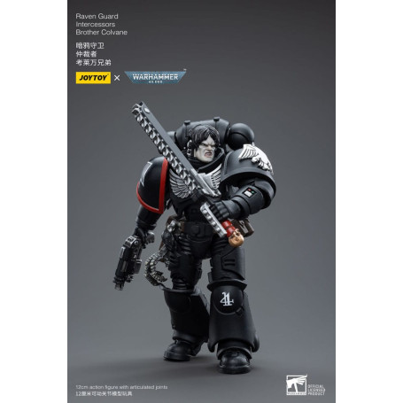 JoyToy Space Marines - Raven Guard - Intercessors Brother Colvane 1/18 - Warhammer 40K