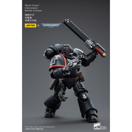 JoyToy Space Marines - Raven Guard - Intercessors Brother Colvane 1/18 - Warhammer 40K