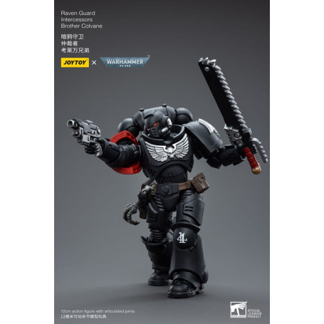 JoyToy Space Marines - Raven Guard - Intercessors Brother Colvane 1/18 - Warhammer 40K