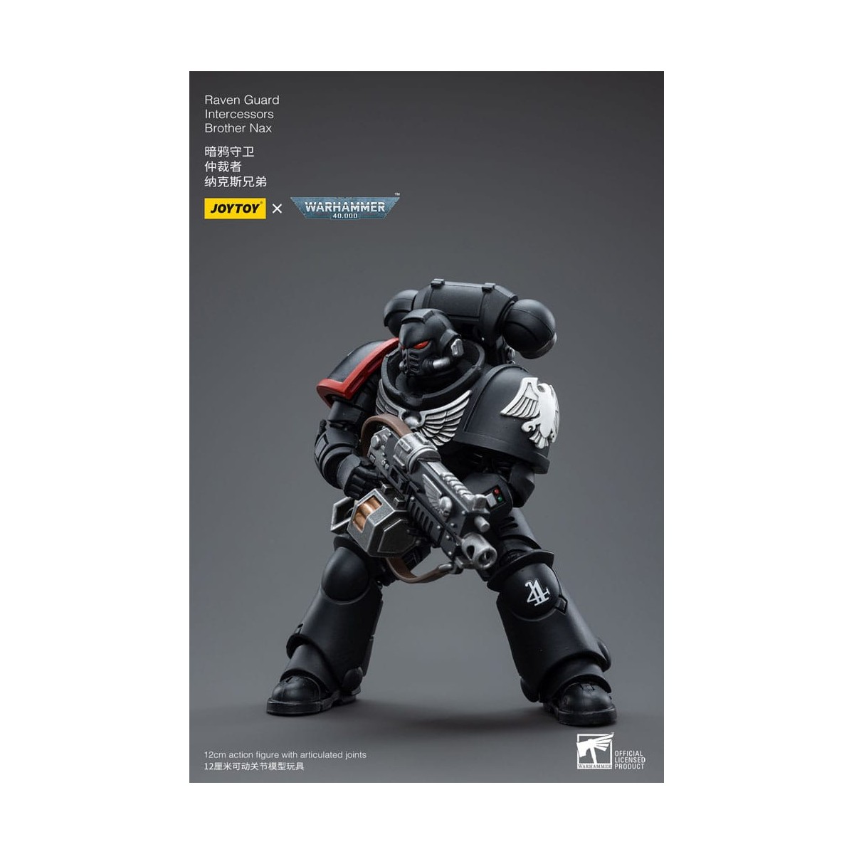 JoyToy Space Marines - Raven Guard - Intercessors Brother Nax 1/18 - Warhammer 40K