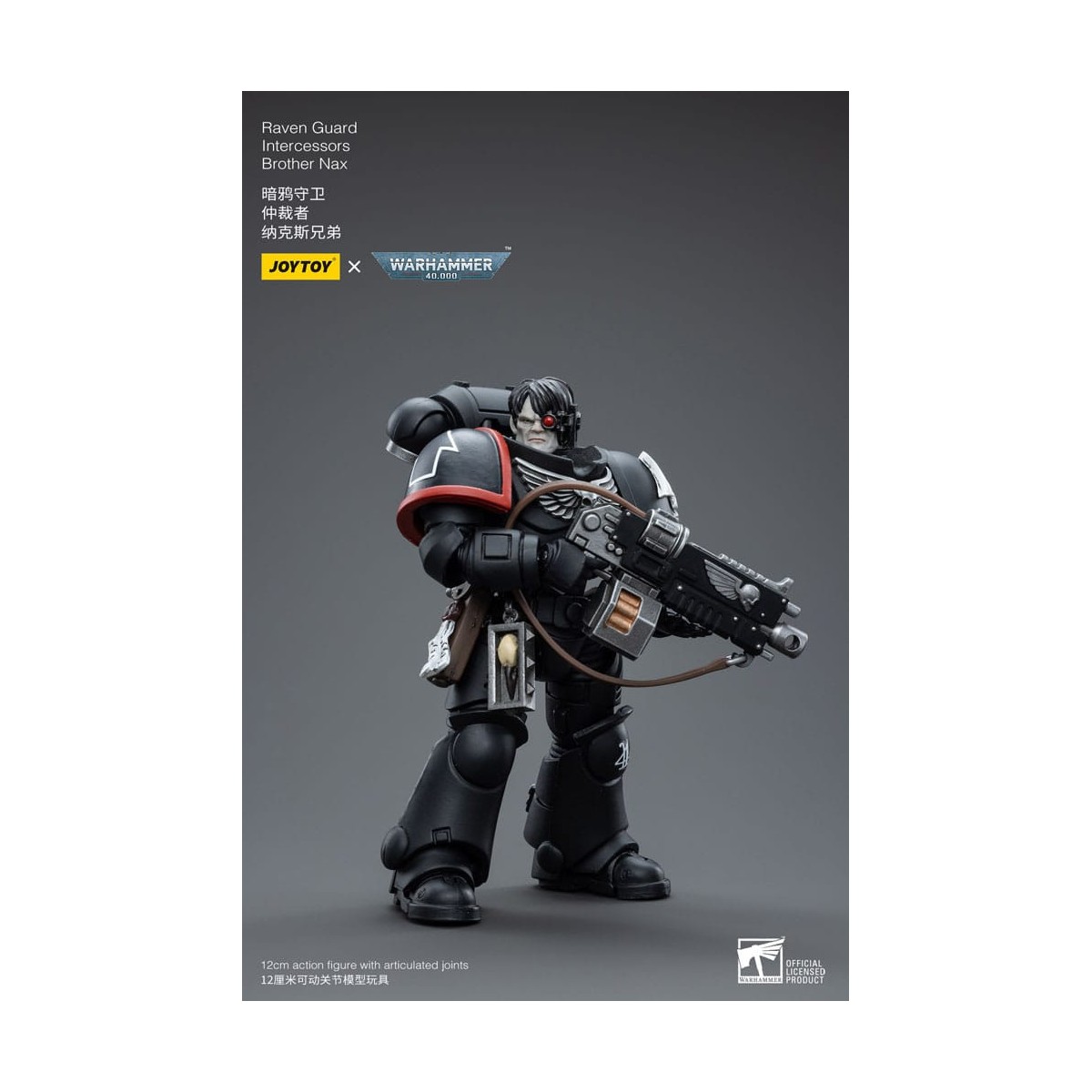 JoyToy Space Marines - Raven Guard - Intercessors Brother Nax 1/18 - Warhammer 40K