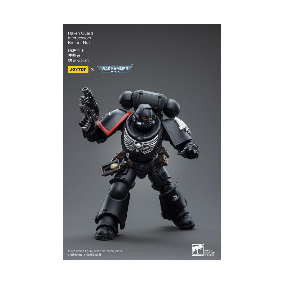JoyToy Space Marines - Raven Guard - Intercessors Brother Nax 1/18 - Warhammer 40K