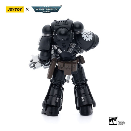 JoyToy Space Marines - Iron Hands - Intercessors Brother Gravak 1/18 - Warhammer 40K