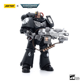 JoyToy Space Marines - Iron Hands - Intercessors Brother Ignar 1/18 - Warhammer 40K