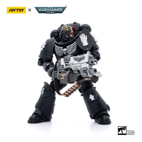 JoyToy Space Marines - Iron Hands - Intercessors Brother Ignar 1/18 - Warhammer 40K