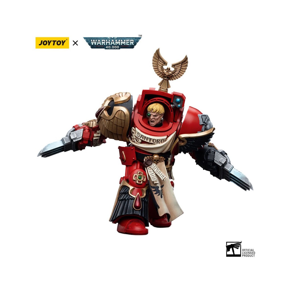 JoyToy Space Marines - Blood Angels - Assault Terminators Sergeant Santoro 1/18 - Warhammer 40K