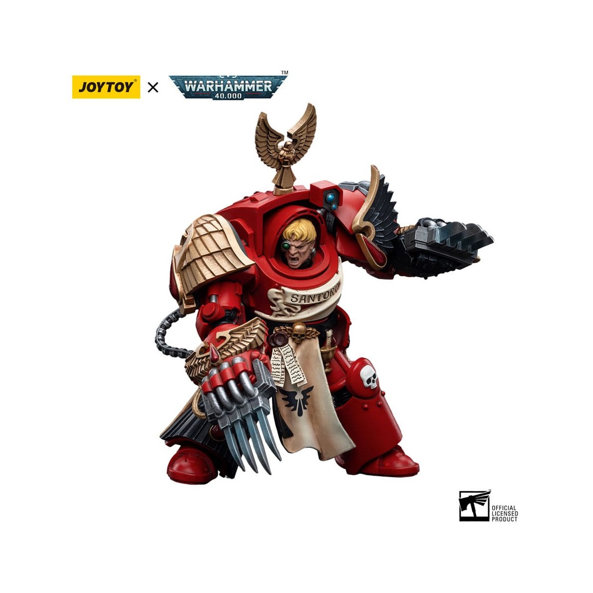 JoyToy Space Marines - Blood Angels - Assault Terminators Sergeant Santoro 1/18 - Warhammer 40K