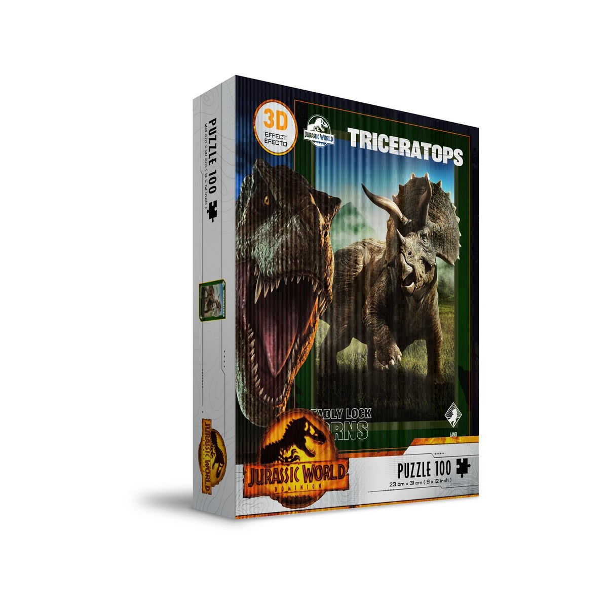 SD Toys - Puzzle Jurassic World 3D effect - Triceratops 100 pcs