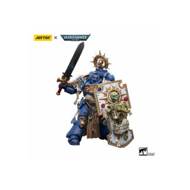 JoyToy - Space Marines - Ultramarines - Primaris Captain with Relic Shield and Power Sword 1/18 - Warhammer 40K