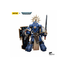 JoyToy - Space Marines - Ultramarines - Primaris Captain with Relic Shield and Power Sword 1/18 - Warhammer 40K