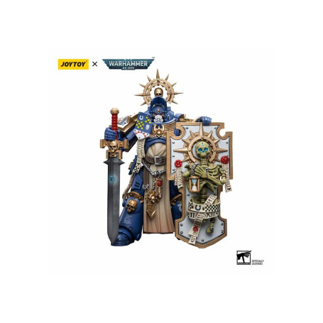 JoyToy - Space Marines - Ultramarines - Primaris Captain with Relic Shield and Power Sword 1/18 - Warhammer 40K