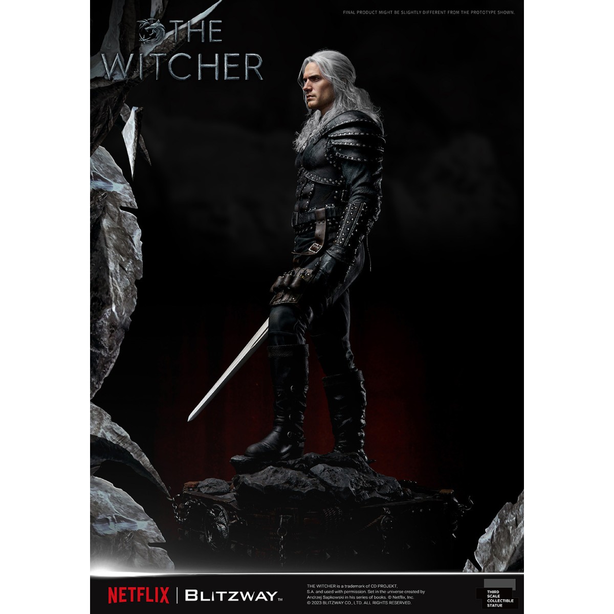 Blitzway - Geralt of Rivia 1/3 Statue Infinite Scale - The Witcher 