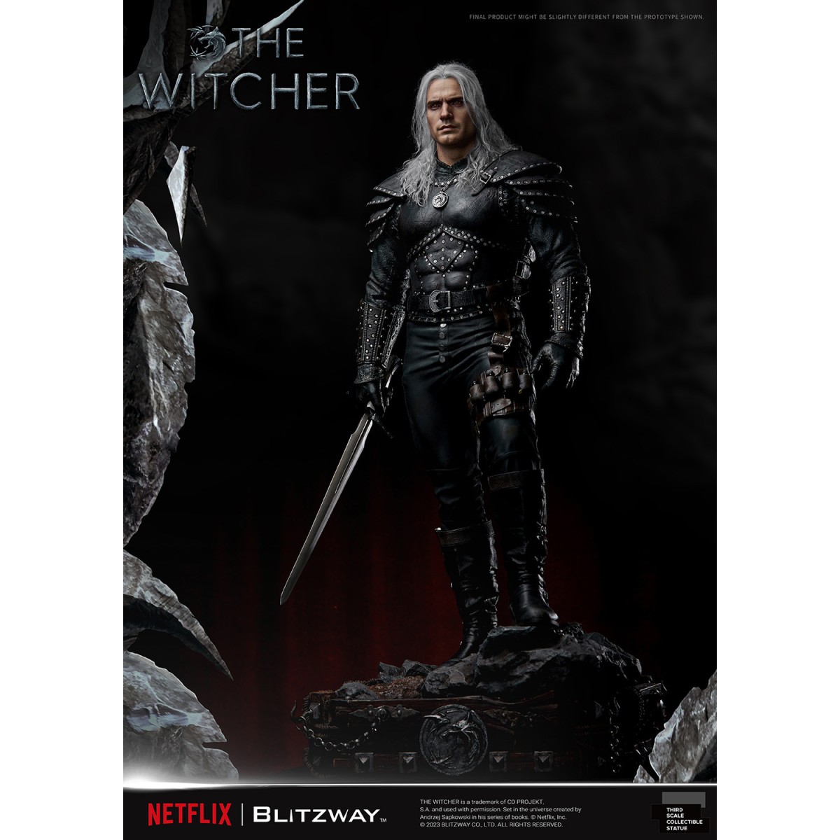 Blitzway - Geralt of Rivia 1/3 Statue Infinite Scale - The Witcher 