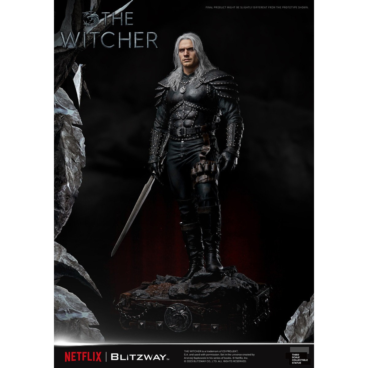 Blitzway - Geralt of Rivia 1/3 Statue Infinite Scale - The Witcher 
