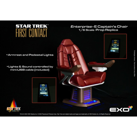 EXO-6 - Star Trek: First Contact - Captain's Chair 1:6 Scale Prop Replica
