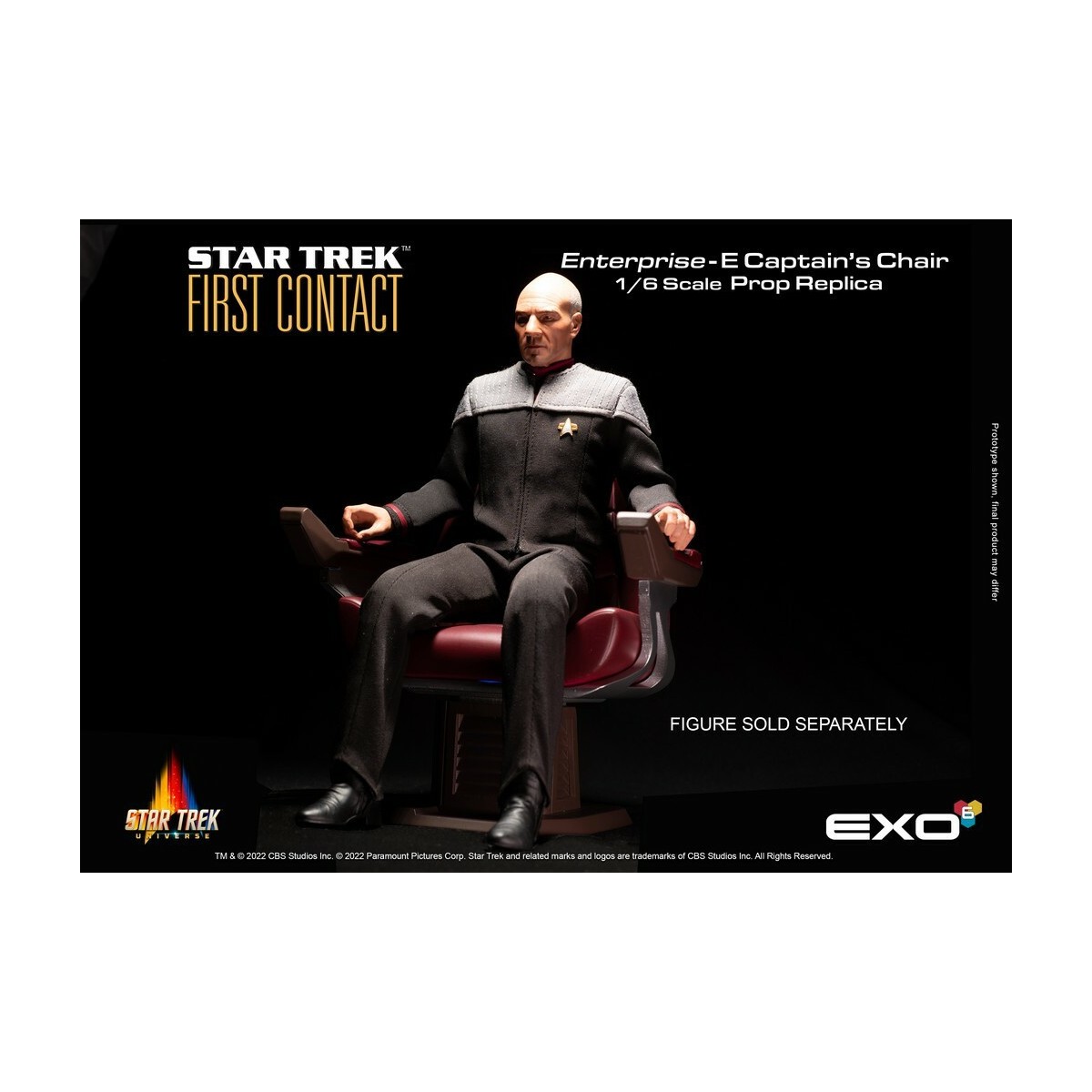 EXO-6 - Star Trek: First Contact - Captain's Chair 1:6 Scale Prop Replica
