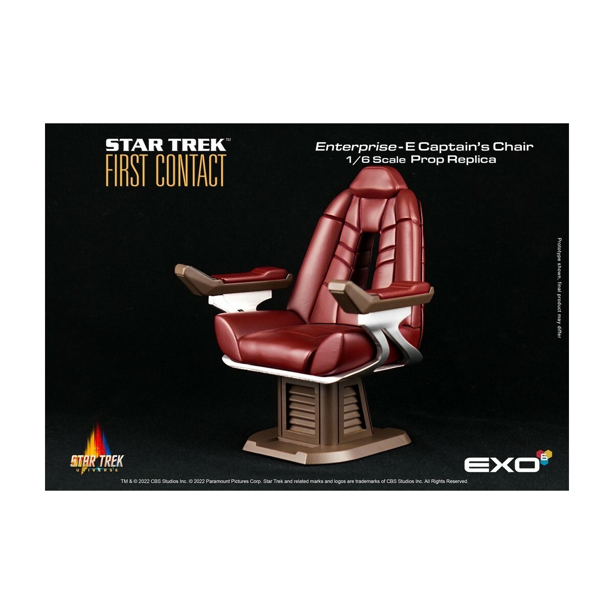 EXO-6 - Star Trek: First Contact - Captain's Chair 1:6 Scale Prop Replica