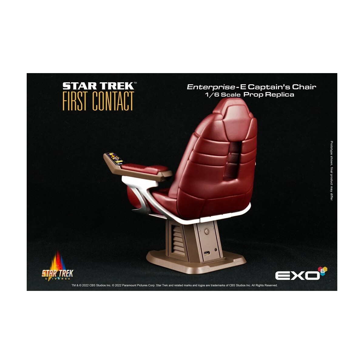 EXO-6 - Star Trek: First Contact - Captain's Chair 1:6 Scale Prop Replica