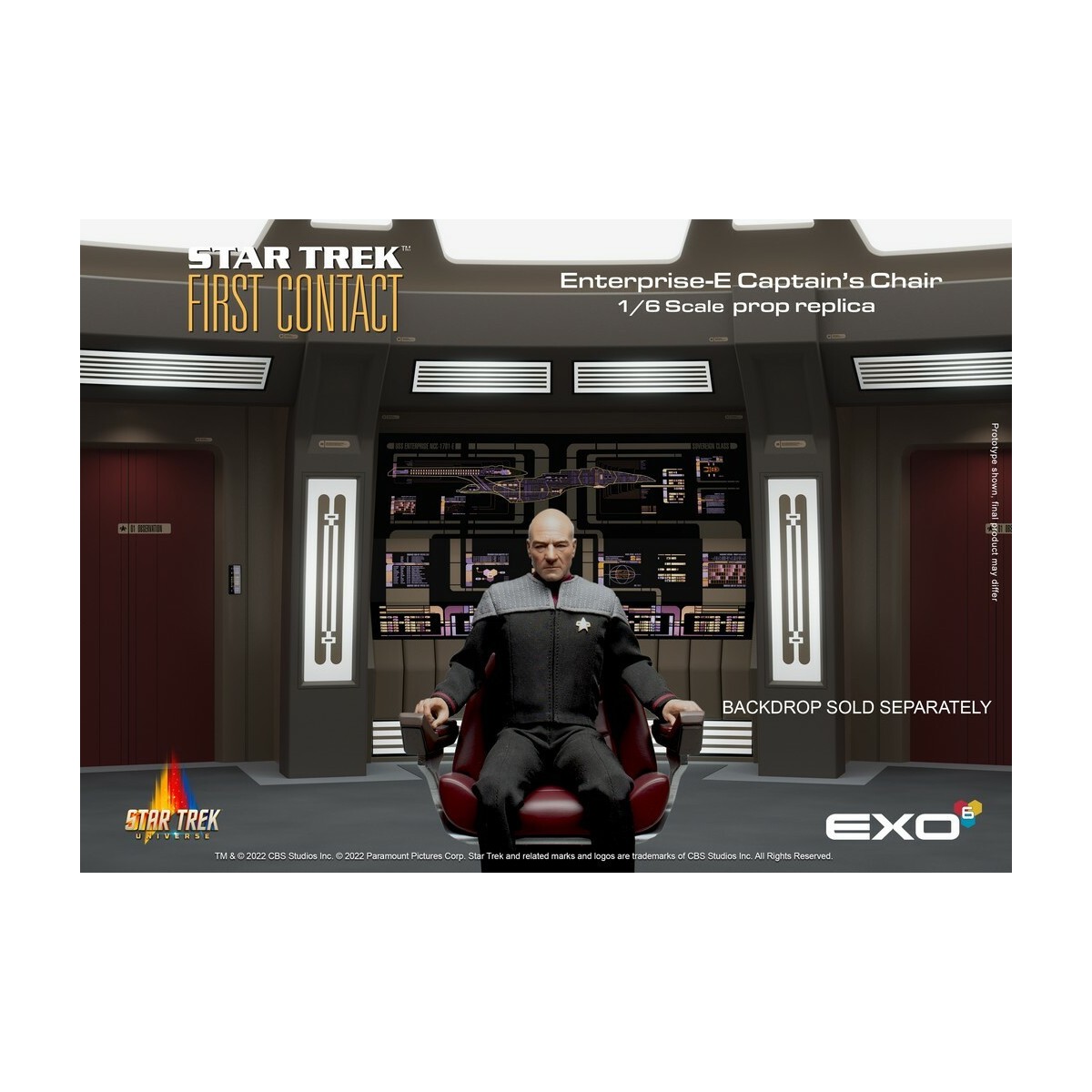 EXO-6 - Star Trek: First Contact - Captain's Chair 1:6 Scale Prop Replica