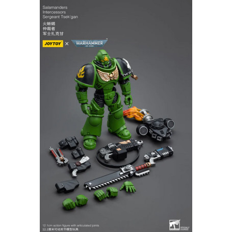 JoyToy Space Marines - Salamanders - Intercessor Sergeant Tsek'gan 1/18 - Warhammer 40K
