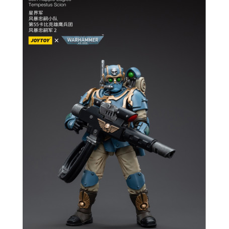 JoyToy Space Marines - Astra Militarum Tempestus - Scions Squad 55Th Kappic Eagles Tempestor Scion 1 1/18 - Warhammer 40K