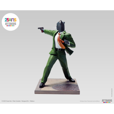 Attakus - John Blacksad ready to shoot! - Blacksad statue
