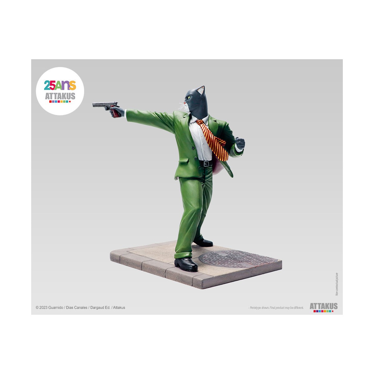 Attakus - John Blacksad ready to shoot! - Blacksad statue