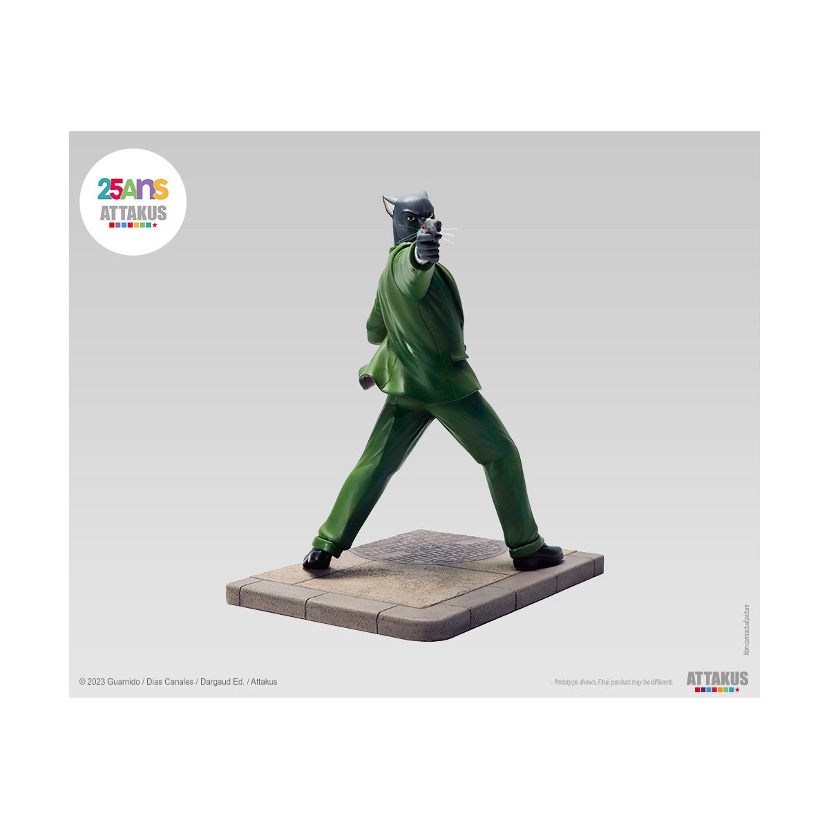 Attakus - John Blacksad ready to shoot! - Blacksad statue