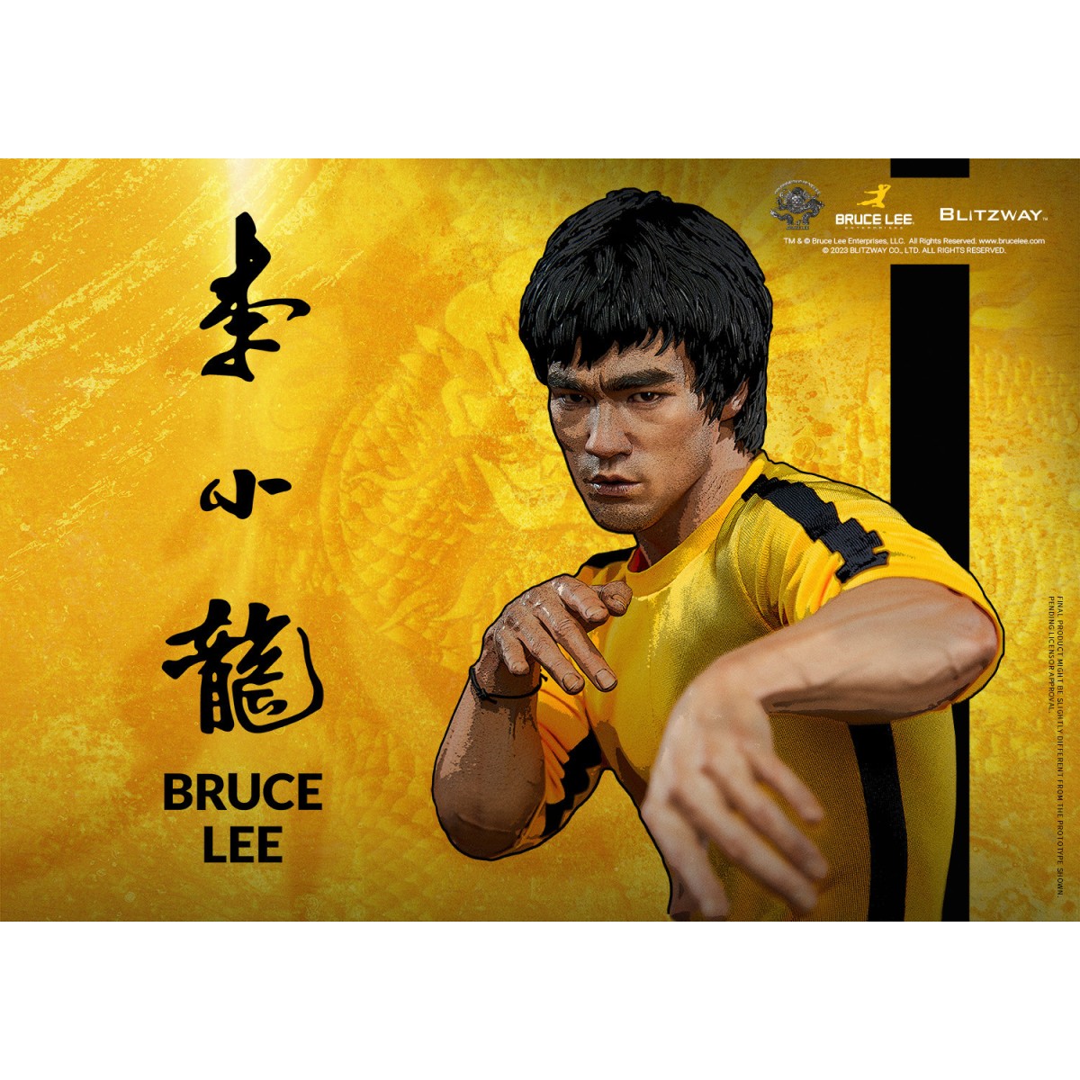 Blitzway - Bruce Lee statuette 1/4 50th Anniversary Tribute - The Game of Death