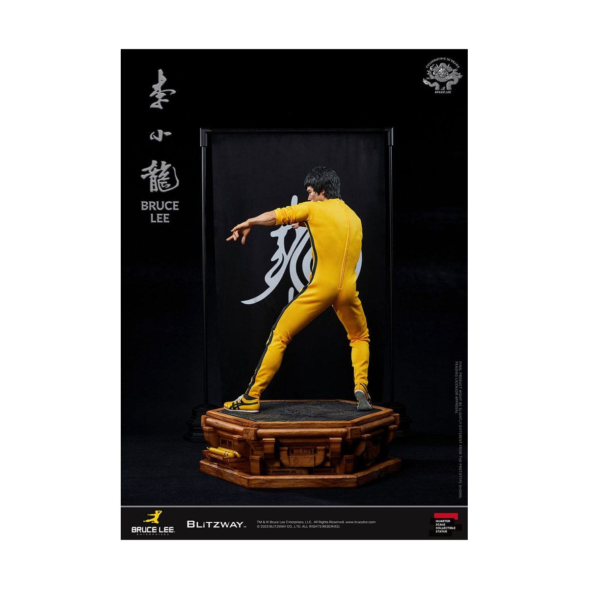 Blitzway - Bruce Lee statuette 1/4 50th Anniversary Tribute - The Game of Death