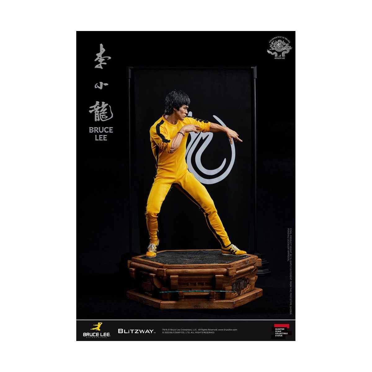 Blitzway - Bruce Lee statuette 1/4 50th Anniversary Tribute - The Game of Death