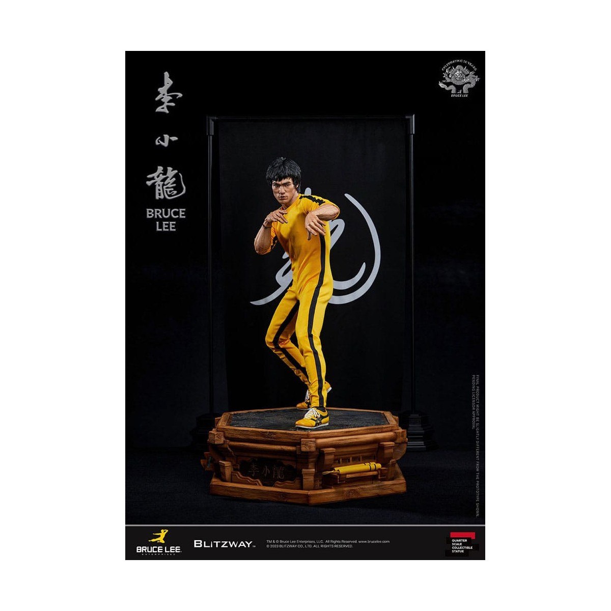Blitzway - Bruce Lee statuette 1/4 50th Anniversary Tribute - The Game of Death