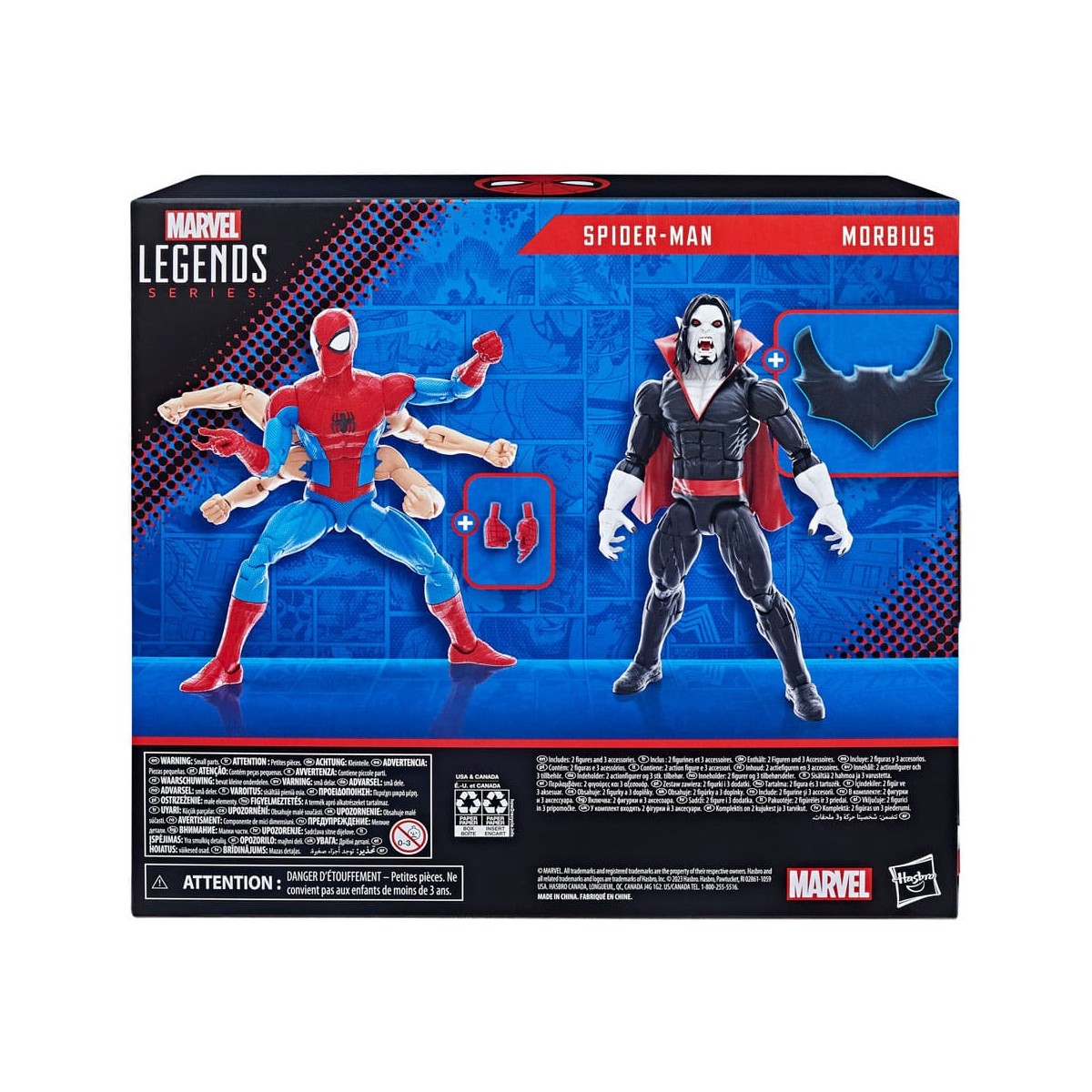 Marvel Legends The Amazing Spider-Man - 6 arms Spider-Man & Morbius 2 pack