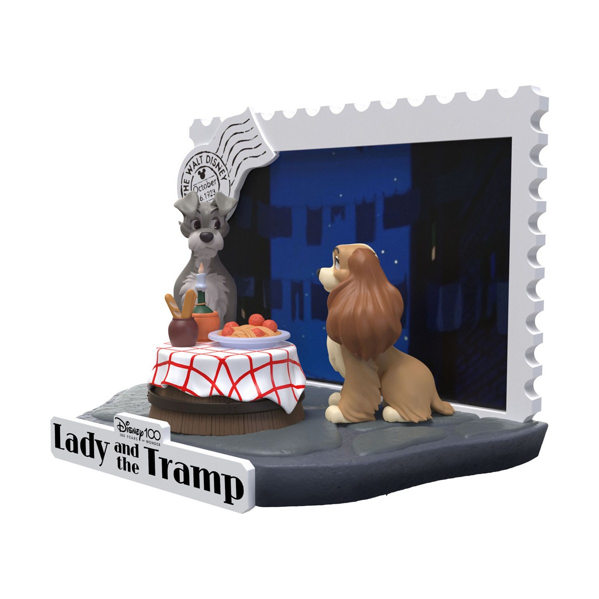 Beast Kingdom Disney - D-Stage PVC Diorama Beauty and the Tramp - Disney 100 Years of Wonder