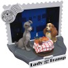 Beast Kingdom Disney - D-Stage PVC Diorama Beauty and the Tramp - Disney 100 Years of Wonder