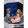 Beast Kingdom Disney - D-Stage PVC Diorama Beauty and the Tramp - Disney 100 Years of Wonder