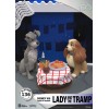 Beast Kingdom Disney - D-Stage PVC Diorama Beauty and the Tramp - Disney 100 Years of Wonder